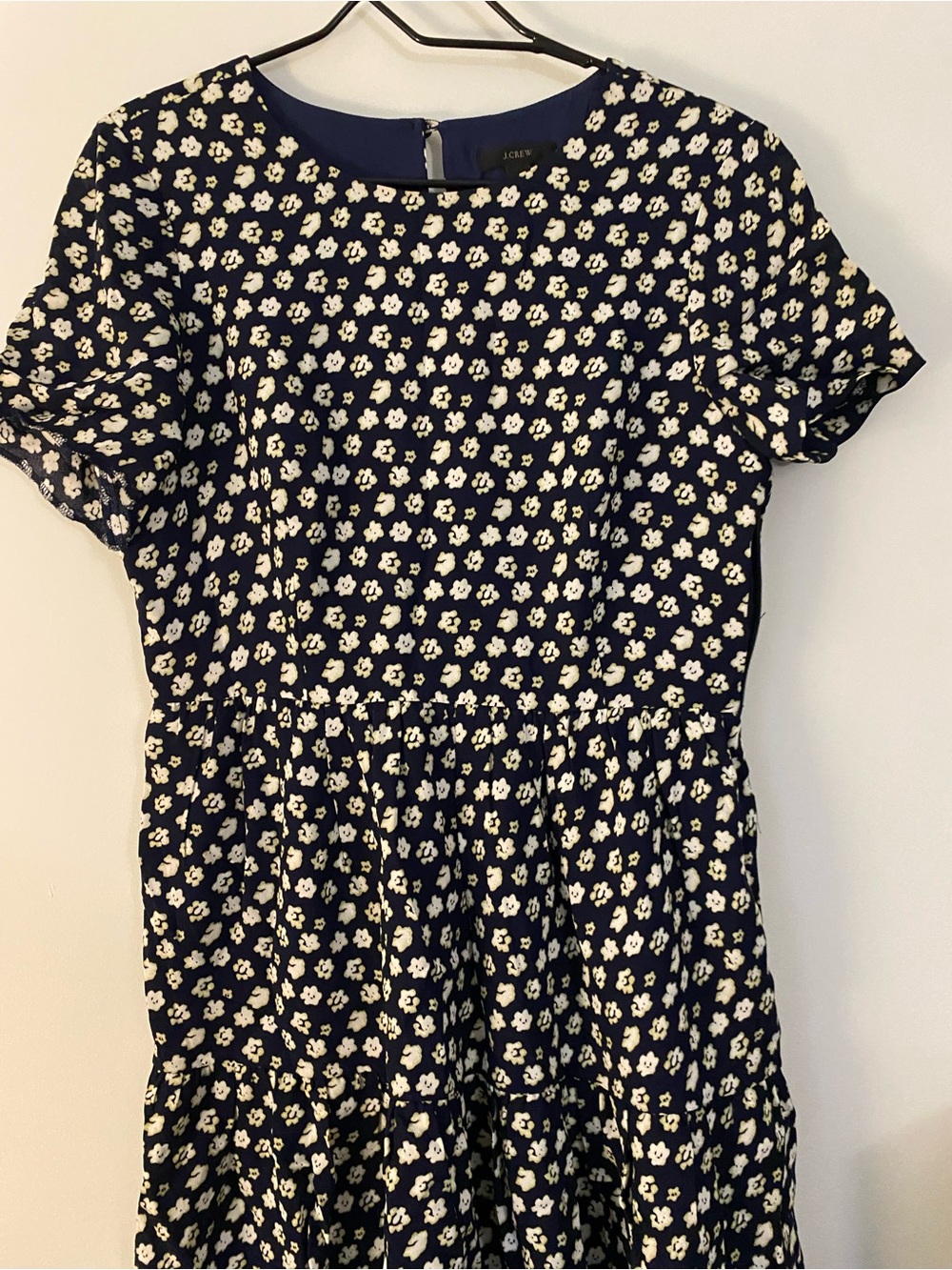 J. Crew Navy Floral Dress
